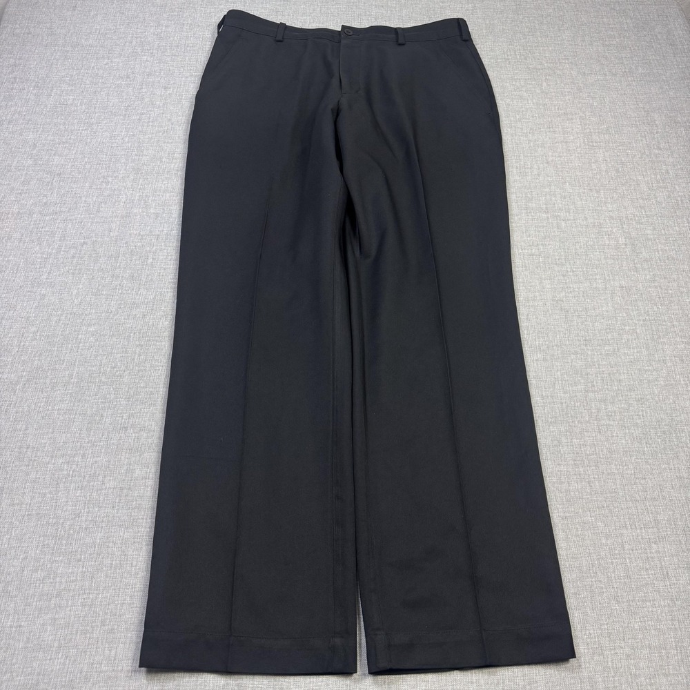 Nike Golf Tech Performance Dri-FIT Pants Mens 32x30 Black Straight Flat Front